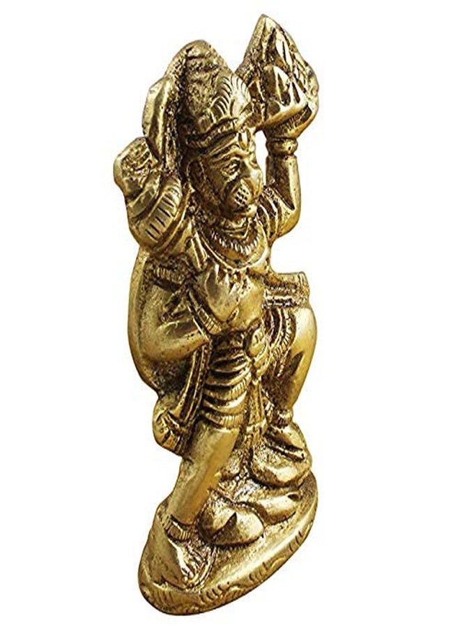 Divya Shakti Lord Hanuman Handmade Brass Sculpture 2.5 x 1.5 x 0.6 Inches for Home Temple - Image 3